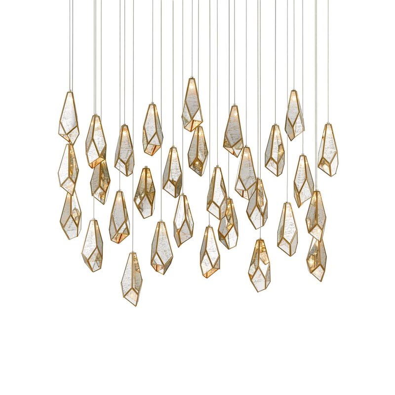 Glace 54 Inch 30 Light LED Multi Light Pendant by Currey and Company
