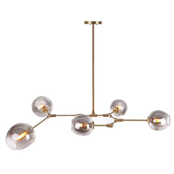 Corbett 53 Inch 5 Light LED Linear Suspension Light by Safavieh