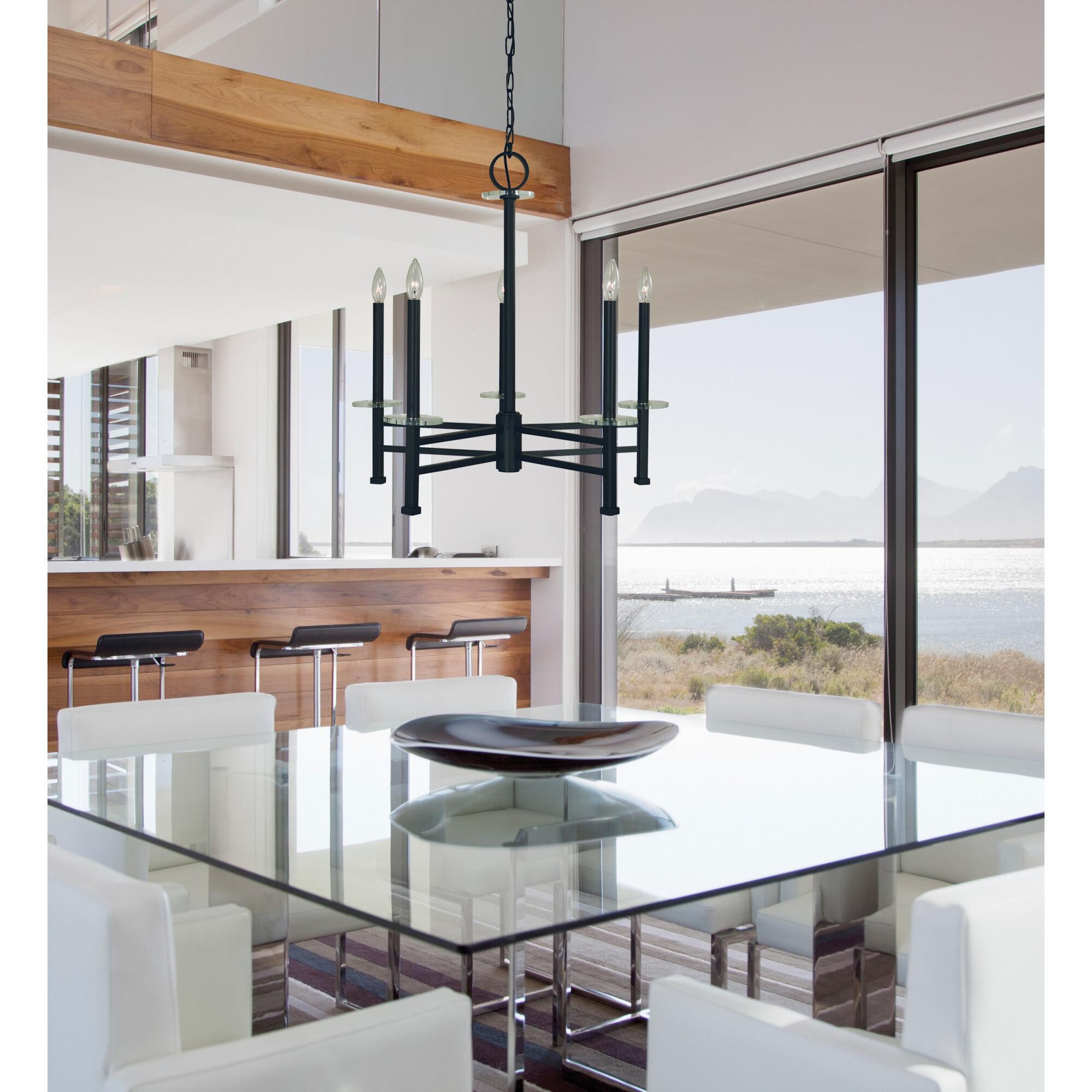 Metropolitan 62 Inch 5 Light Chandelier by Framburg