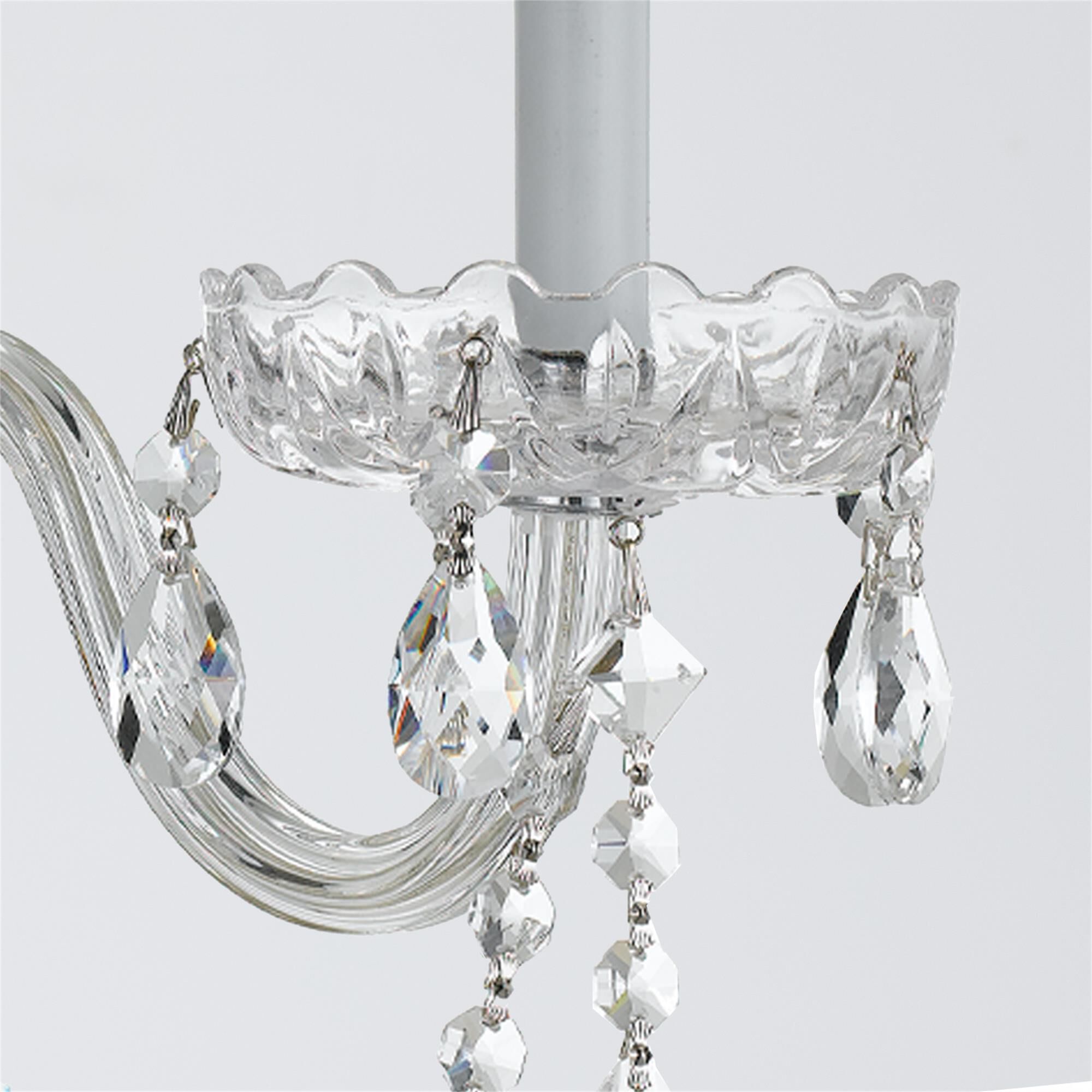 Traditional Crystal 16 Inch 3 Light Wall Sconce,