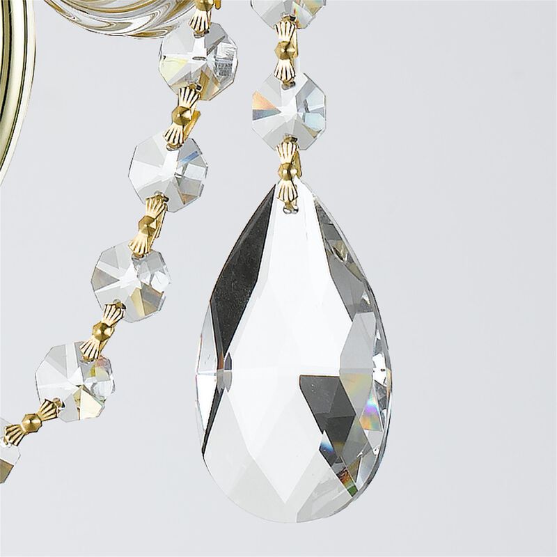 Traditional Crystal 16 Inch 3 Light Wall Sconce by Crystorama